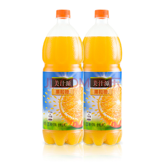 美汁源果粒橙果汁饮料1.25l*12瓶(可口可乐出品)