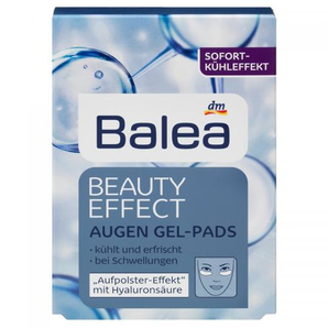 德國直郵 Balea芭樂雅玻尿酸保濕去浮腫眼袋眼貼膜藍色3*2Pads