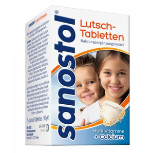 SANOSTOL Lutschtabletten 維生素加鈣片4歲起 75粒