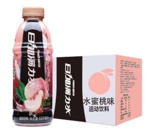 日加滿 力水運動飲料（水蜜桃味） 600ml*15瓶