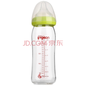 pigeon 貝親 寬口徑玻璃奶瓶 240ml 配L奶嘴 *2件106.4元（合53.2元/件）