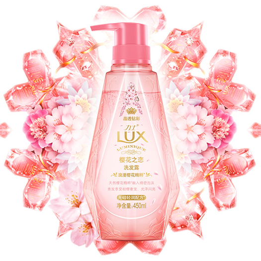 力士lux樱花之恋洗发水450ml