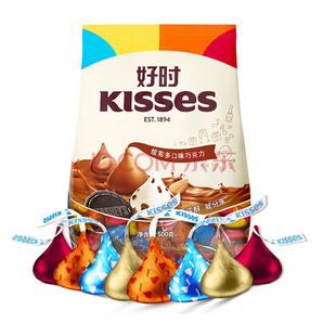 限地區(qū)： HERSHEY‘S 好時(shí) Kisses 炫彩多口味巧克力 500g