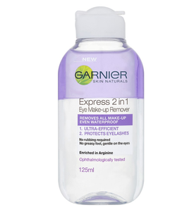 Garnier 卡尼爾 Skin Naturals 二合一 眼部卸妝水 125ml