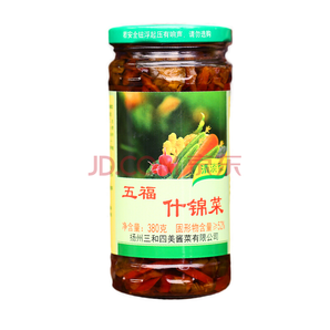 五福 清淡型什錦菜 三和四美醬菜 揚(yáng)州特產(chǎn) 下飯菜咸菜醬菜小菜 380克