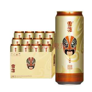 雪花啤酒11.5度 脸谱 500ml*12听 整箱装 *2件218元(合109元/件)