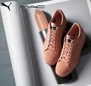 PUMA x MAC ONE Crème De Nude  女士麂皮板鞋