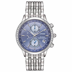 CITIZEN 西鐵城 FC5000-51L World Chronograph A-T Blue 女士光動能腕表  