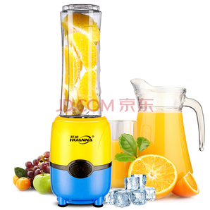 环纳（HUANNA） 【10秒榨汁 网红爆款】HN-D202 榨汁机迷你家用多功能 料理机便携式 柠檬黄（单杯）