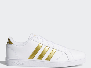 Adidas Baseline 大童鞋小白鞋 金尾