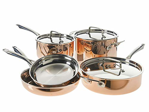 Cuisinart 美膳雅 Copper Tri-Ply不銹鋼銅鍋具8件套 