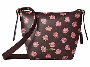 COACH 蔻馳 Whls 女士玫瑰印花小號(hào)斜跨包