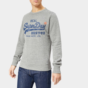 湊單品！ Superdry 極度干燥 Vintage Logo 男款圓領(lǐng)衫