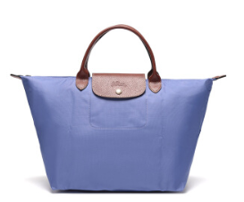 LONGCHAMP 珑骧 女士Le Pliage系列薰衣草织物中号短柄可折叠手提包 1623 089 B40