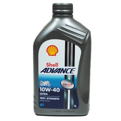 移動端： Shell 殼牌 Advance Ultra 10W-40 四沖程摩托車機油 1L 38元