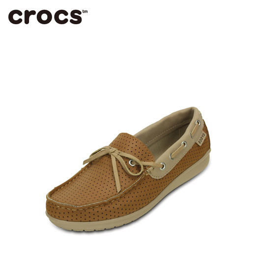 crocs卡骆驰户外女卡乐彩乐福鞋系带休闲鞋200752q