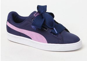 限碼！Puma Basket Heart Nylon 女士平底鞋