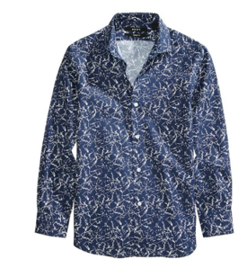 尺碼齊全，成人可穿！DKNY  Marbled-Print 大童襯衫
