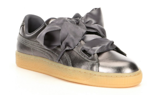 兩色可選！Puma Basket Heart Metallic Foil Leather Luxe 女款運(yùn)動(dòng)鞋