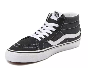 Vans范斯 Sk8 Mid Skate Shoe中性翻毛皮中幫休閑鞋