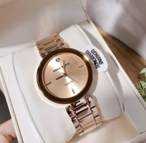 ANNE KLEIN Rose Dial 玫瑰金女表1362RGRG