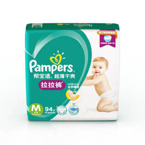 Pampers 幫寶適 超薄干爽系列 嬰兒拉拉褲 M號(hào) 94片