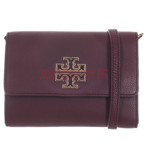 TORY BURCH 托里·伯奇 女士酒紅色皮質(zhì)單肩斜挎包 48292-609