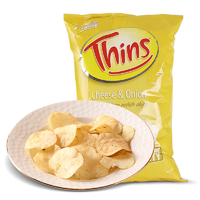 Thins薯片澳洲原装进口薄切膨化大包土豆片175g