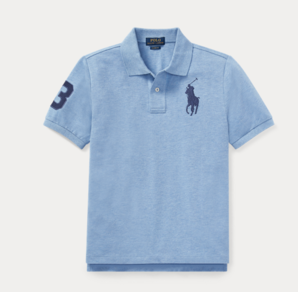 現(xiàn)貨成人可穿！Ralph Lauren拉夫勞倫 Cotton Mesh Polo Shirt大童款POLO衫