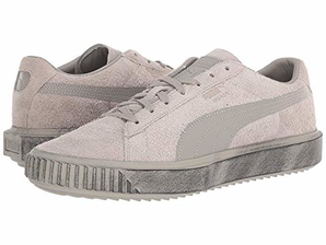 PUMA 彪馬 Breaker Suede Concrete 男士鴿子灰做舊麂皮低幫板鞋