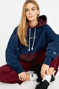 Champion Navy Colourblock 冠軍海軍藍拼色衛(wèi)衣