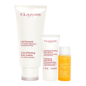 CLARINS 嬌韻詩(shī) 身體護(hù)理套裝（身體乳液200ml+磨砂膏30ml+精油沐浴露30ml） 