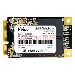 Netac 朗科 N5M系列 mSATA 固態(tài)硬盤 480GB 399元