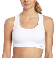 Champion 女款纯色小Logo运动胸罩