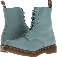 限码!Dr. Martens Women's 1460 Pascal Mid Calf Boot Pale Teal 4 M UK (6 US)