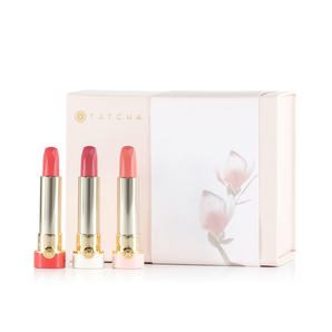 Tatcha 春季限定花卉絲滑口紅套裝 牡丹+梅花+櫻花