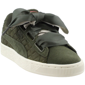 PUMA Suede Heart Quilt蝴蝶結(jié)系帶款女士運(yùn)動(dòng)鞋