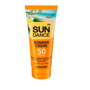 德國 sundance 成人物理防曬乳SPF50 高倍保濕防水抗老化 100ml