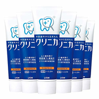 LION 日本狮王 齿力佳 酵素洁净立式牙膏 温和薄荷型130g*6（日本品牌）