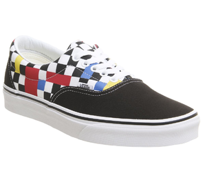 Vans 萬斯 Era 中性彩色棋盤格低幫運動鞋