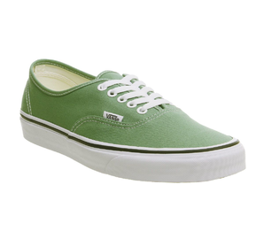  Vans 萬斯 Authentic 草綠色帆布鞋