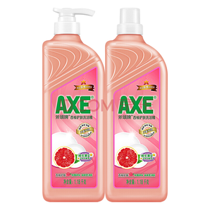 斧头牌(AXE)西柚护肤洗洁精1.18kg（泵+补）共2瓶 