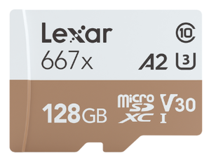 20日10点！Lexar 雷克沙 667x microSD存储卡 128GB 89.9元包邮