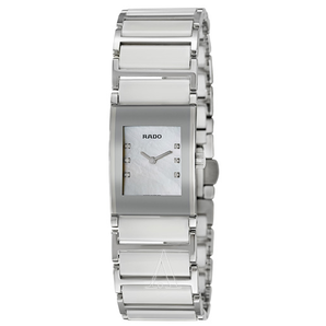 Rado 雷達(dá)表 Integral 系列 珍珠母貝銀色女士氣質(zhì)腕表