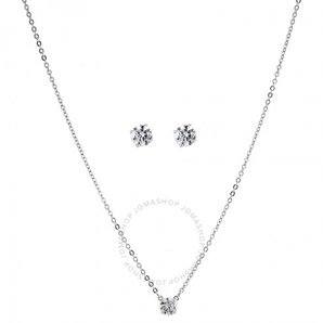  Swarovski 施華洛世奇 銀色水晶項(xiàng)鏈&耳釘套裝