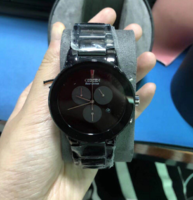 实物超帅!Citizen西铁城 AT2245-57E Eco-Drive "Axiom" 男士光动能手表