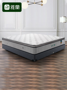 前1分钟：雅兰天然乳胶床垫席梦思独立弹簧床垫1.5米1.8m床垫软硬两用 有度