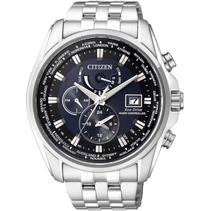 西鐵城(CITIZEN) 光動能多局電波萬年歷多功能男表AT9031-52L