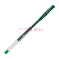 日本三菱（Uni）UM-100彩色中性笔 水笔啫喱笔贺卡笔 学生签字笔(替芯UMR-5) 0.7mm 绿色 1支/袋