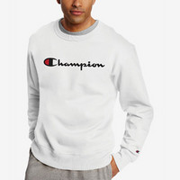 Champion 男款Powerblend Fleece Logo衛(wèi)衣